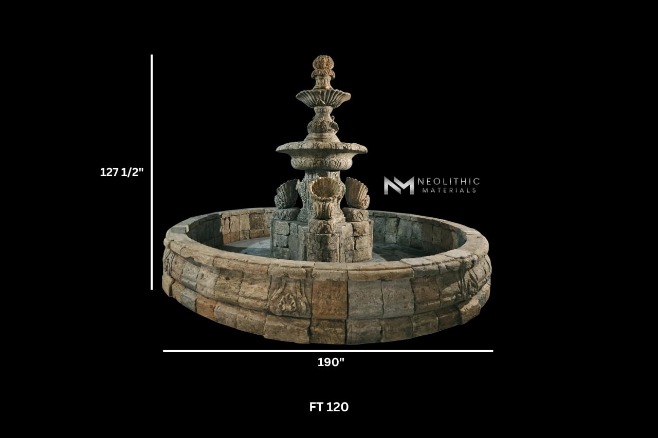 Reclaimed Limestone Fountain - Image 2