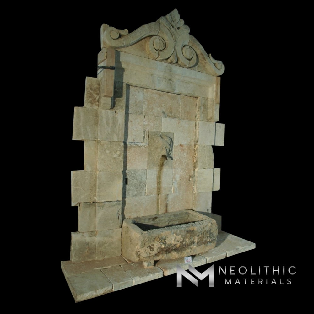 Antique Limestone Pediment
