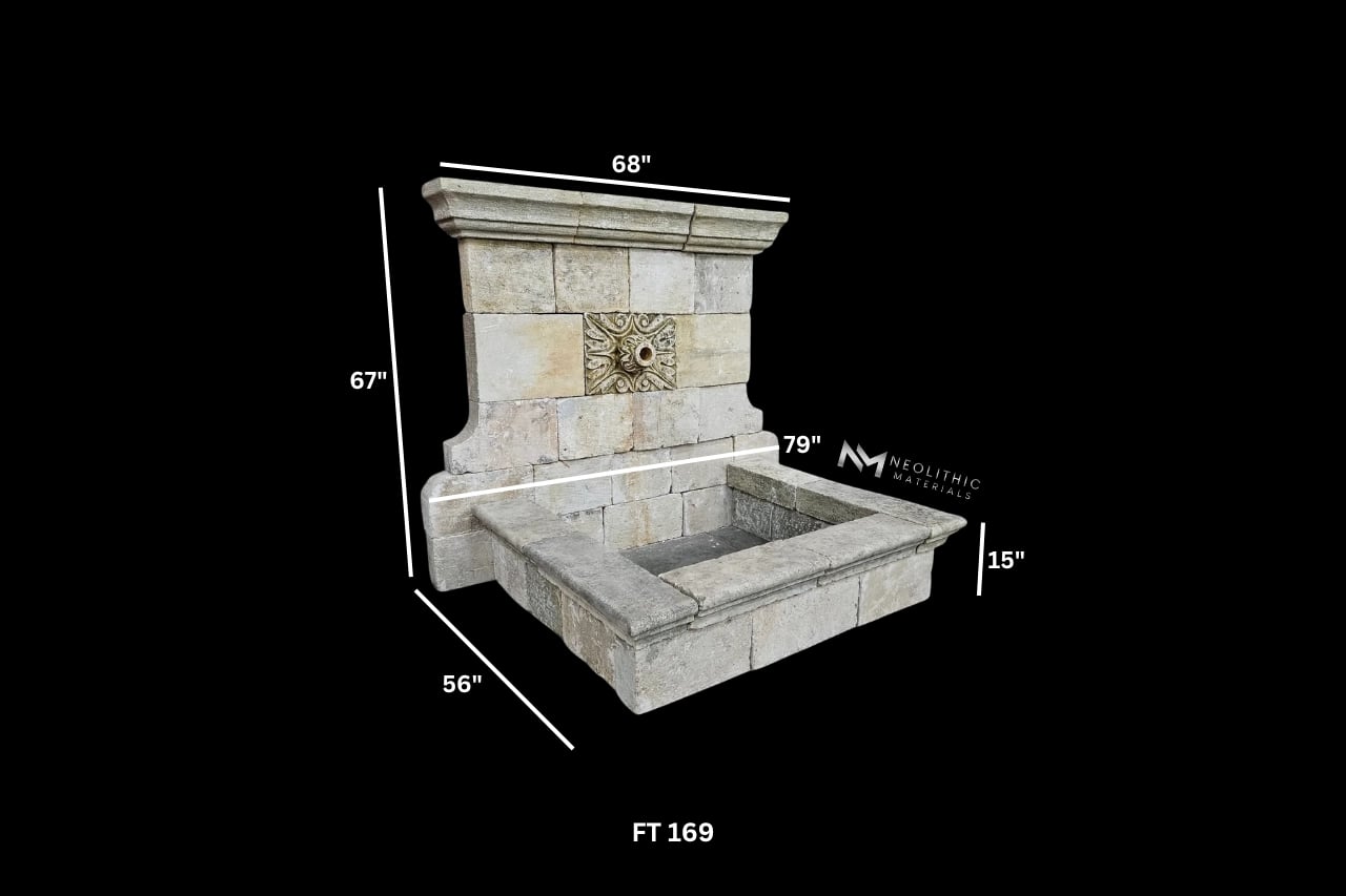 Reclaimed Limestone Fountain - Image 6
