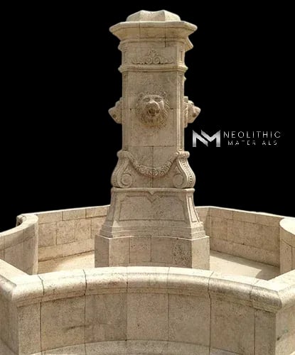 Reclaimed Limestone Fountain - Image 2