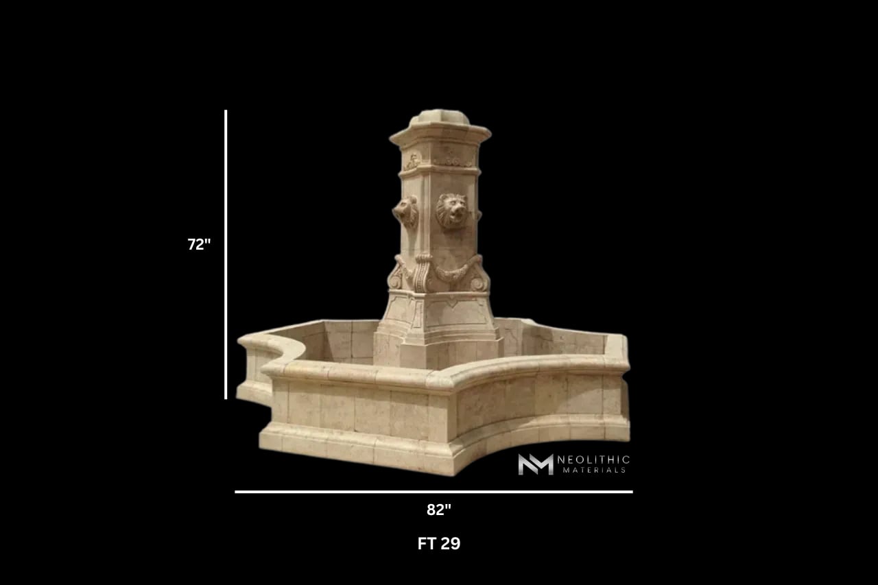 Reclaimed Limestone Fountain - Image 4