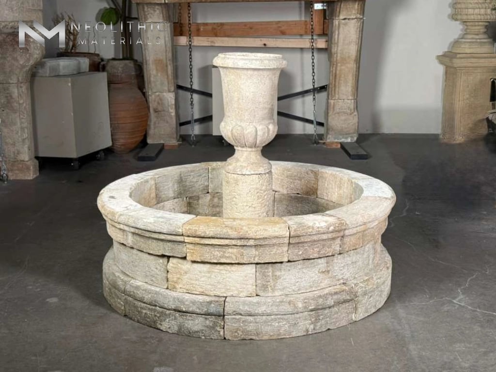 Reclaimed Limestone Fountain - Image 2