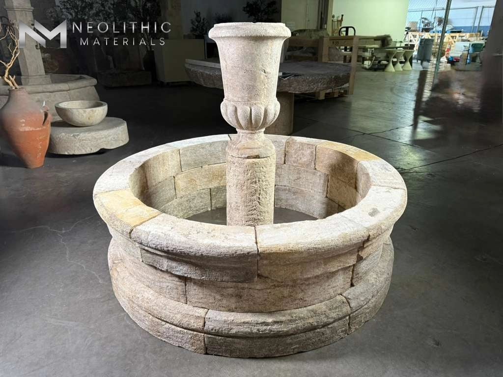 Reclaimed Limestone Fountain - Image 3
