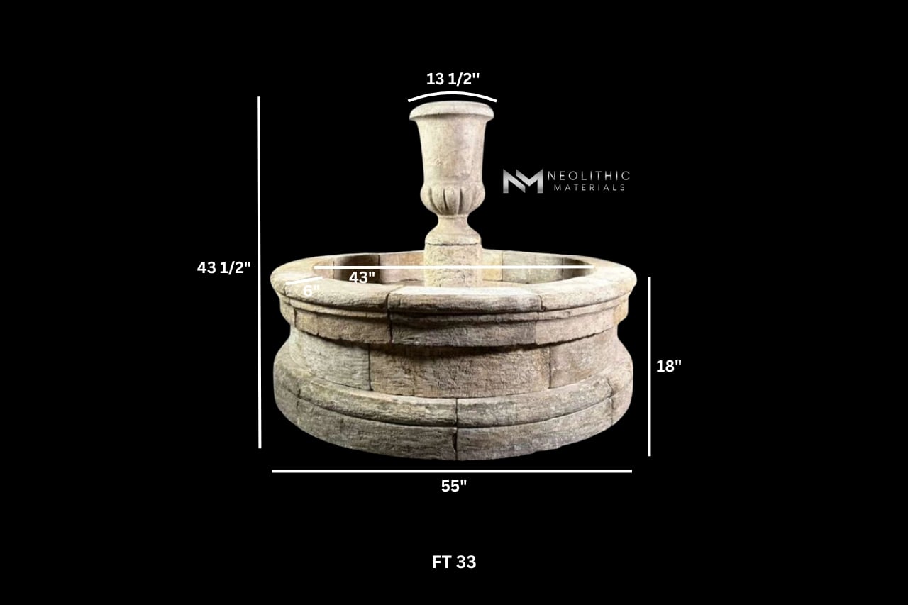 Reclaimed Limestone Fountain - Image 11