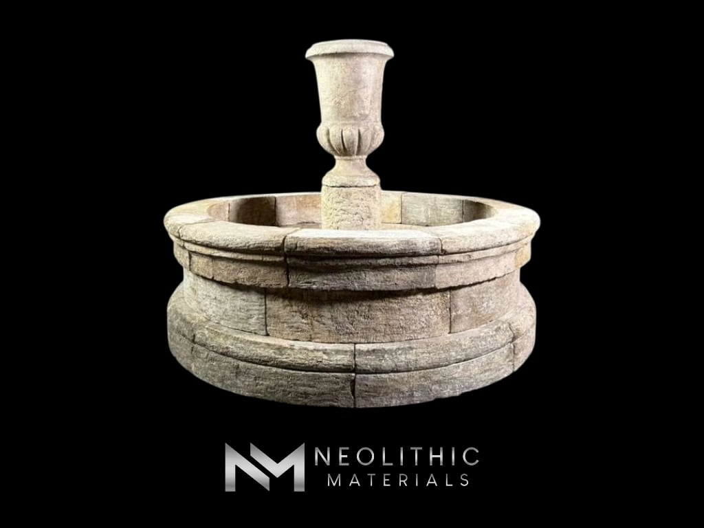 Reclaimed Limestone Fountain