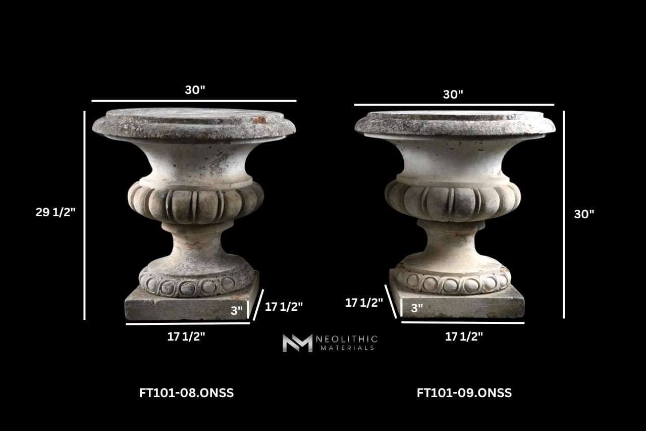 French Antique Cast Pedestals - Image 2