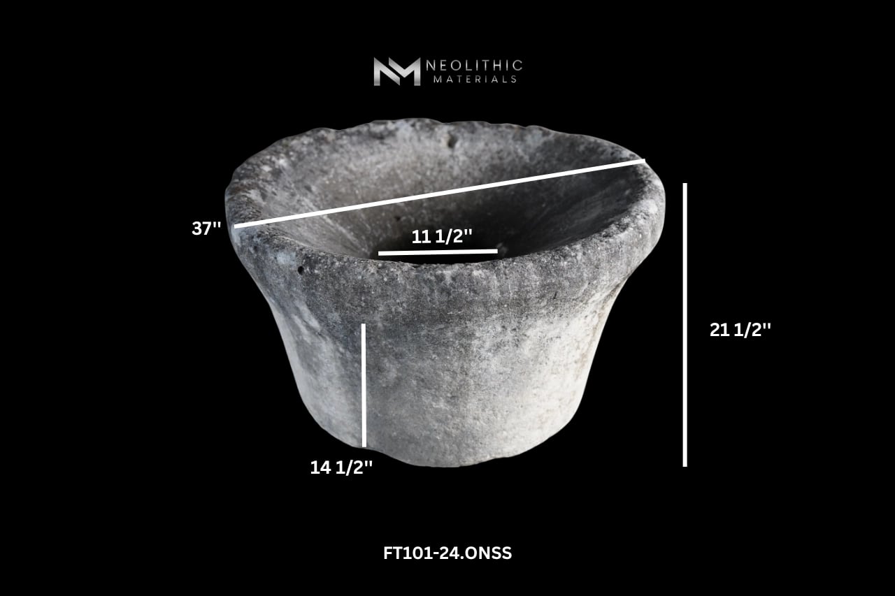French Antique Round Limestone Wellhead - Image 2