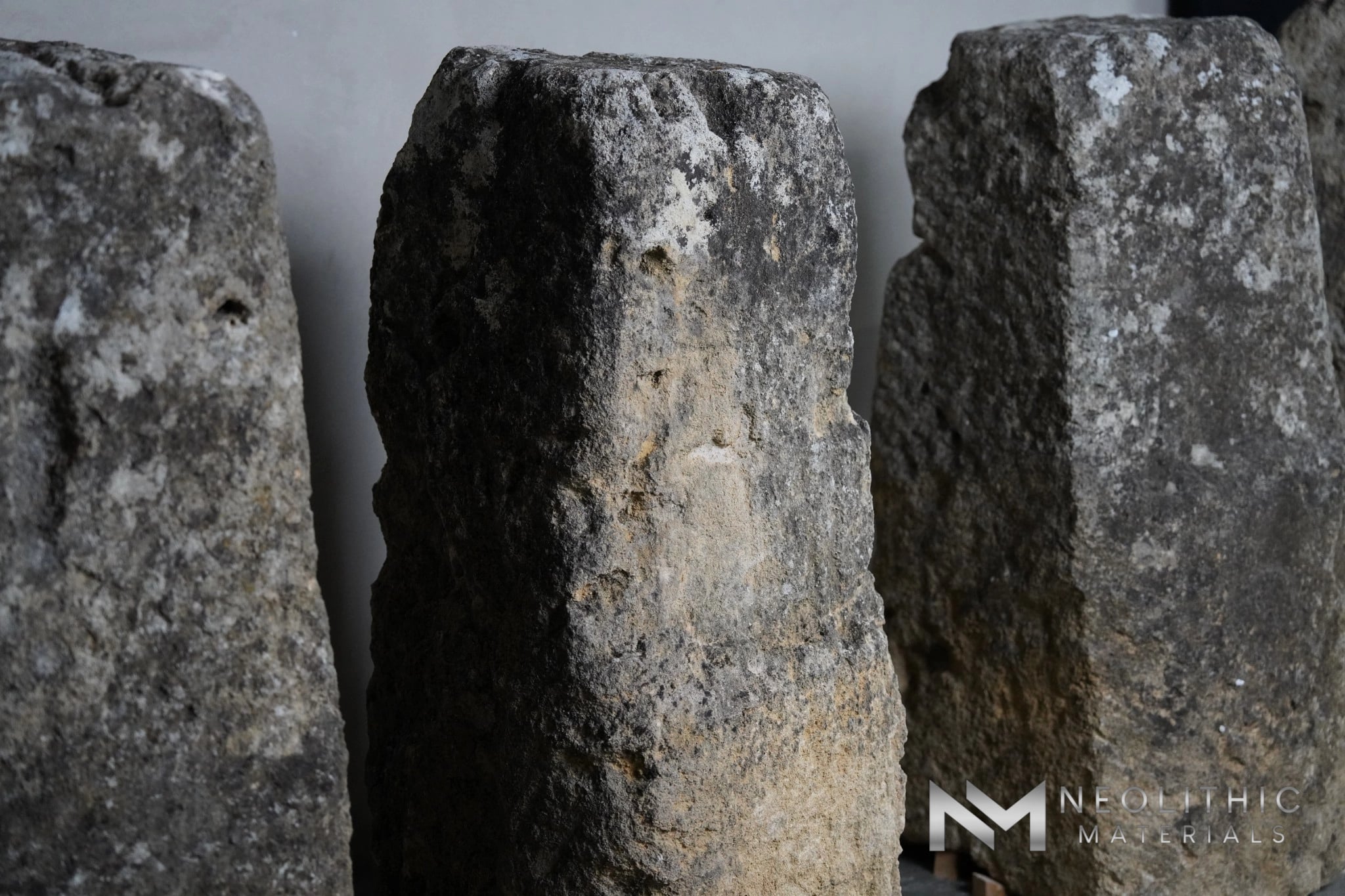 French Antique Limestone Bollards - Image 6