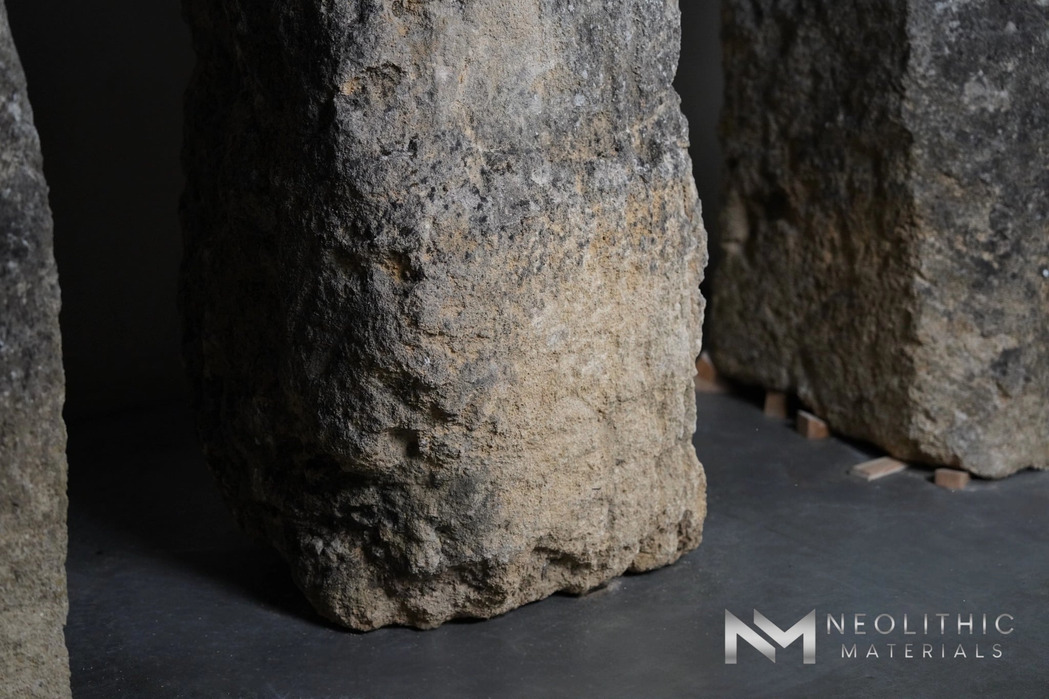 French Antique Limestone Bollards - Image 8