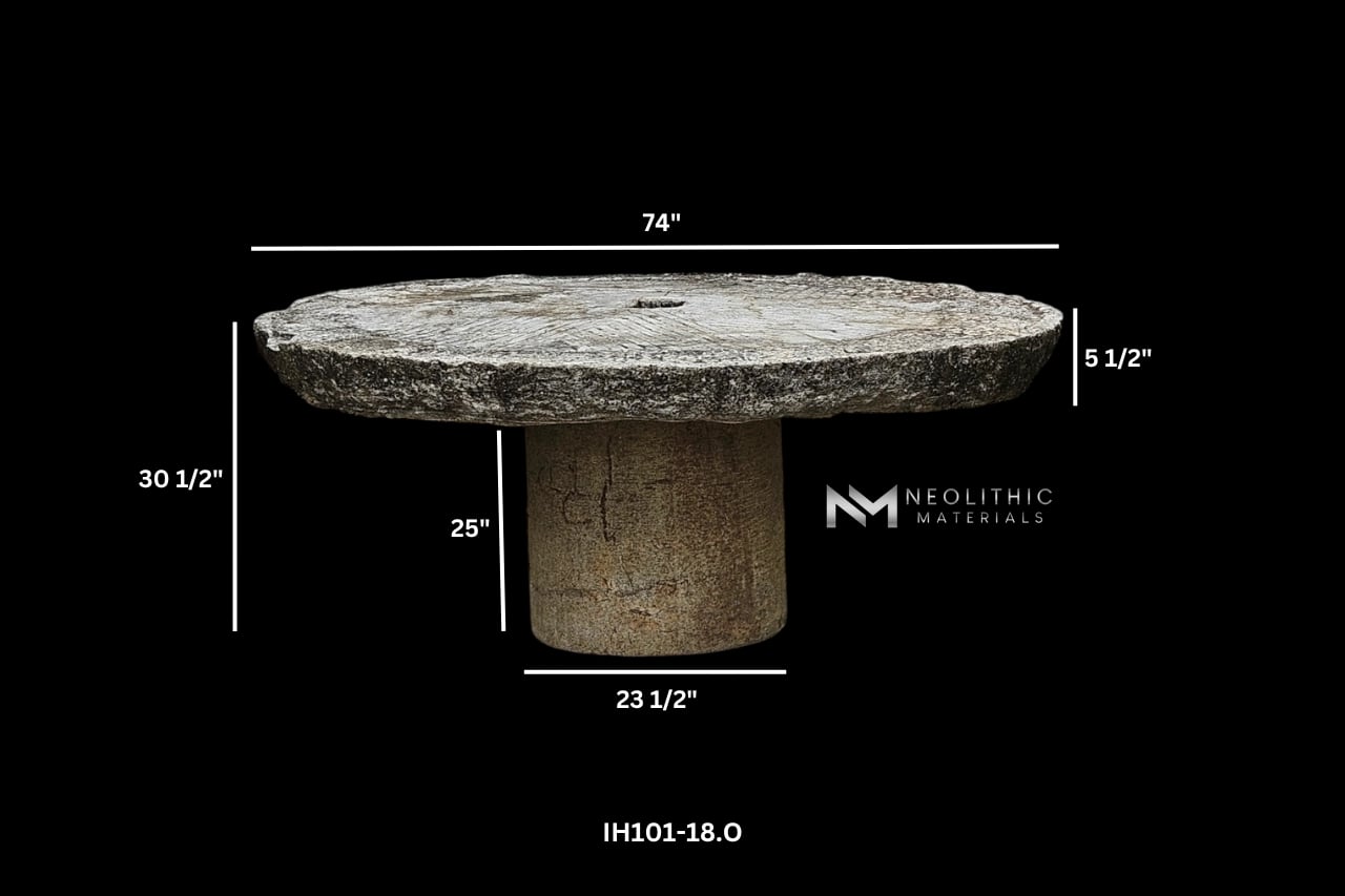 Antique Italian Stone Table and Base - Image 5