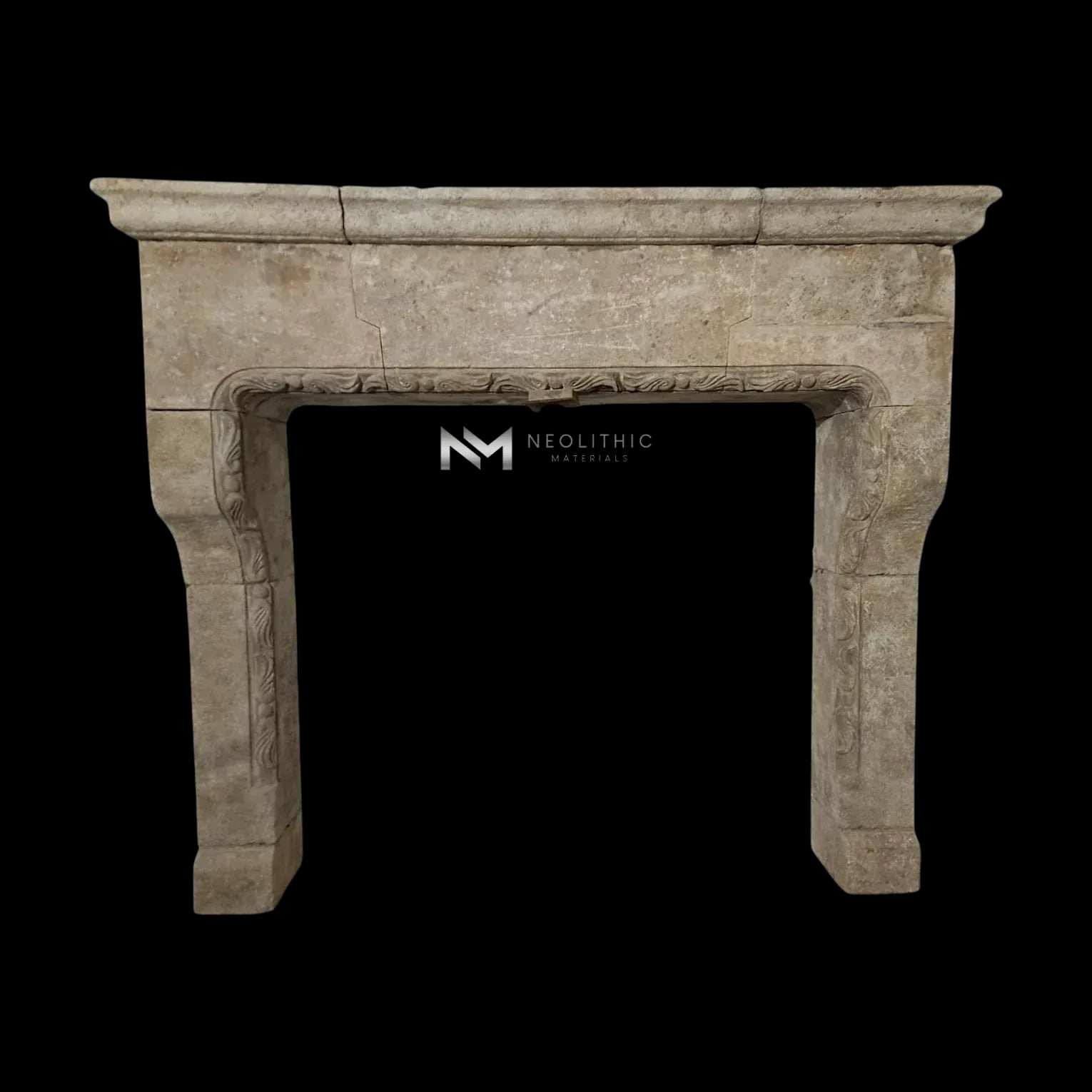 Reclaimed Limestone Mantel - Image 1