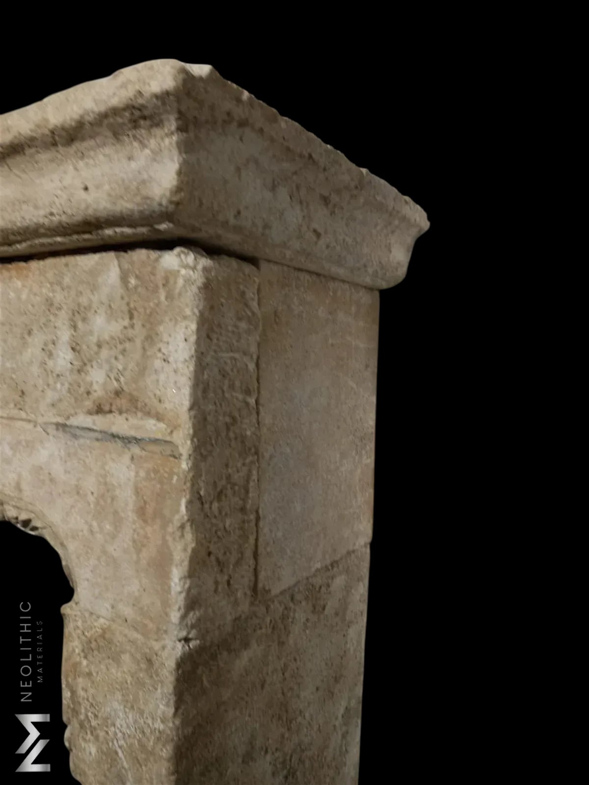 Reclaimed Limestone Mantel - Image 3