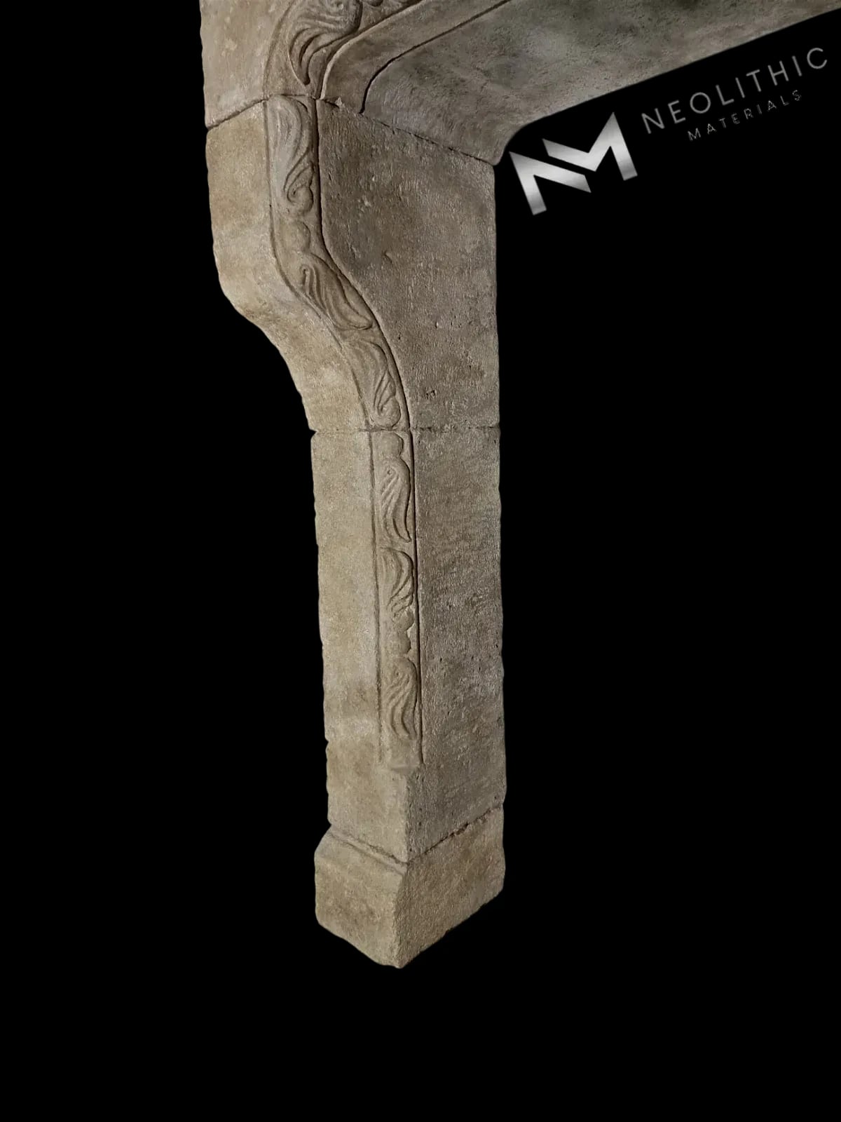Reclaimed Limestone Mantel - Image 4