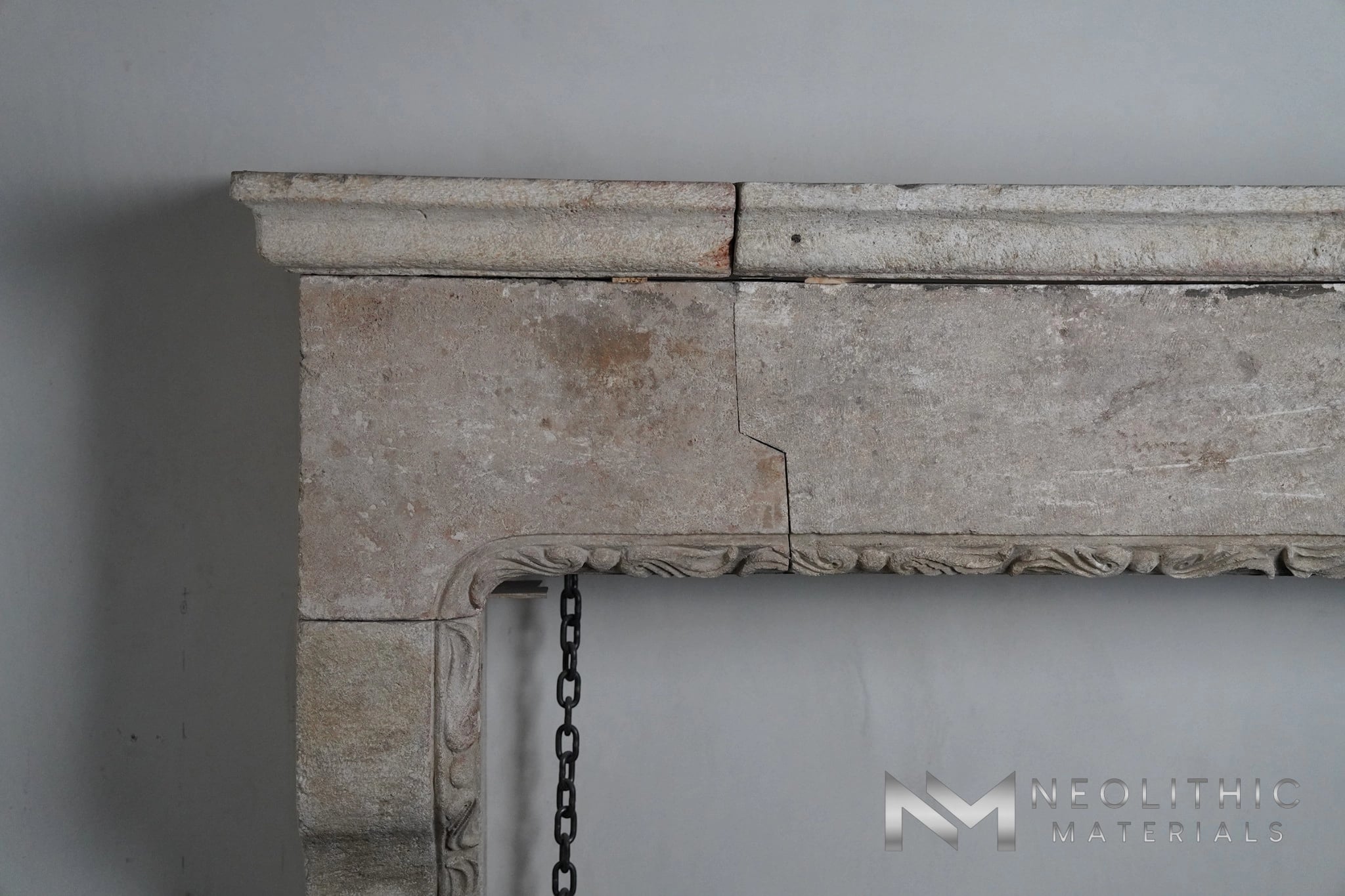 Reclaimed Limestone Mantel - Image 3