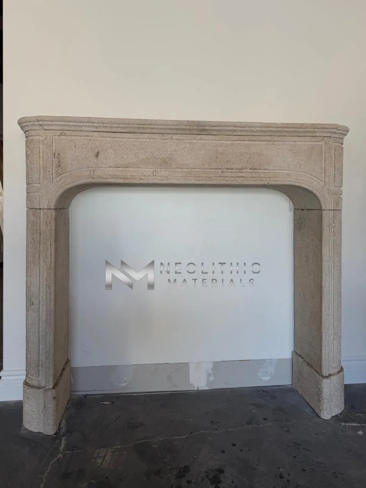 Reclaimed Limestone Mantel - Image 1