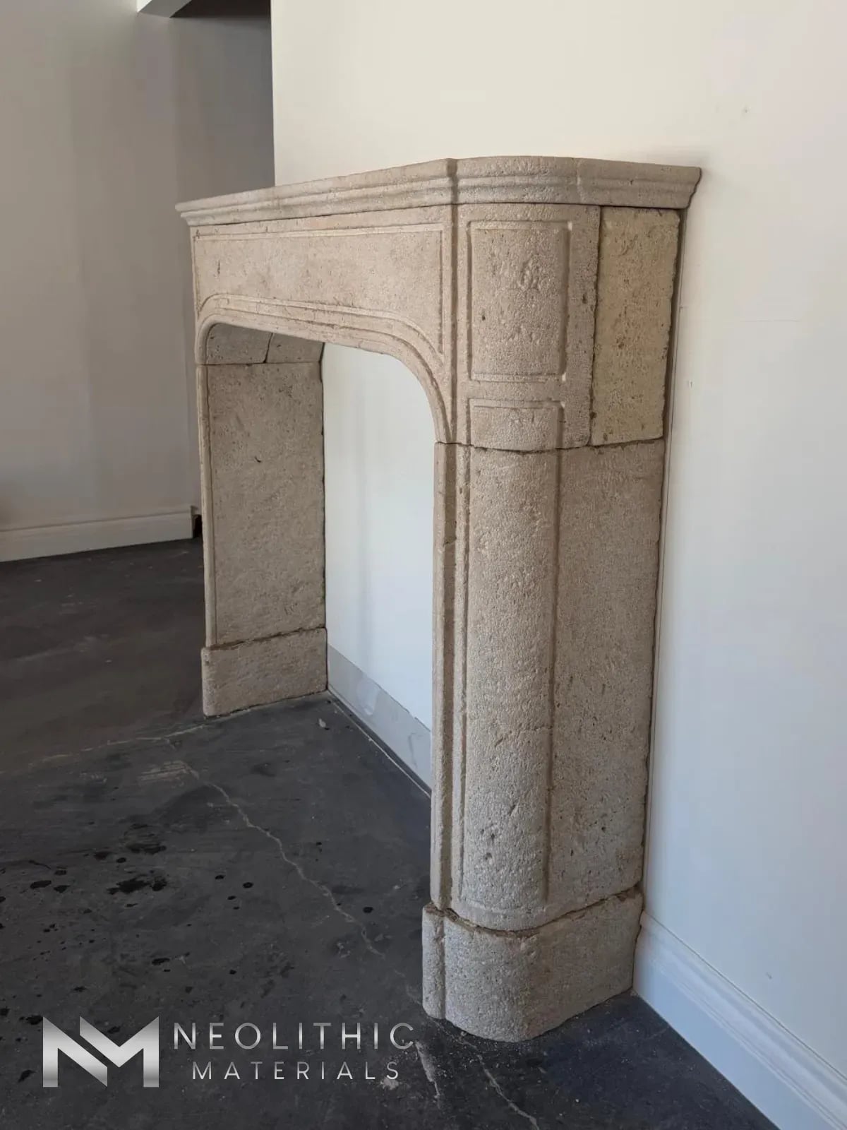 Reclaimed Limestone Mantel - Image 2