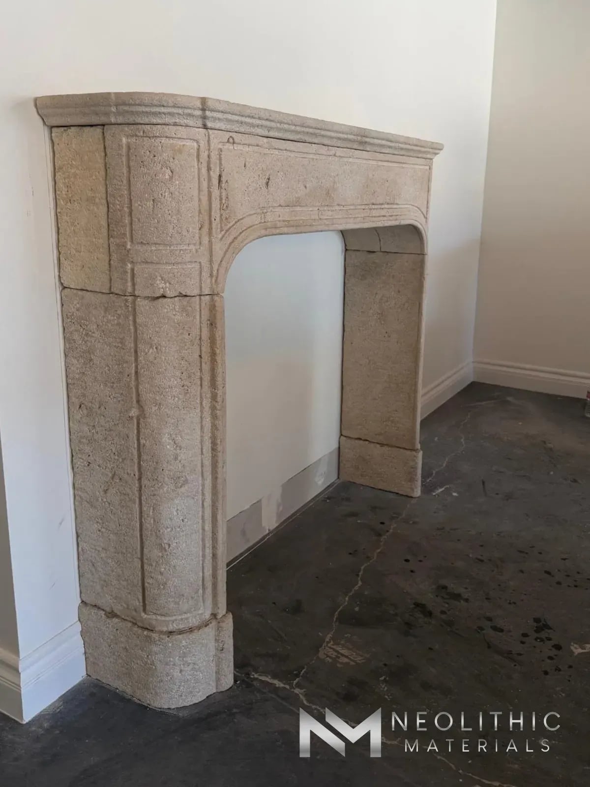 Reclaimed Limestone Mantel - Image 3