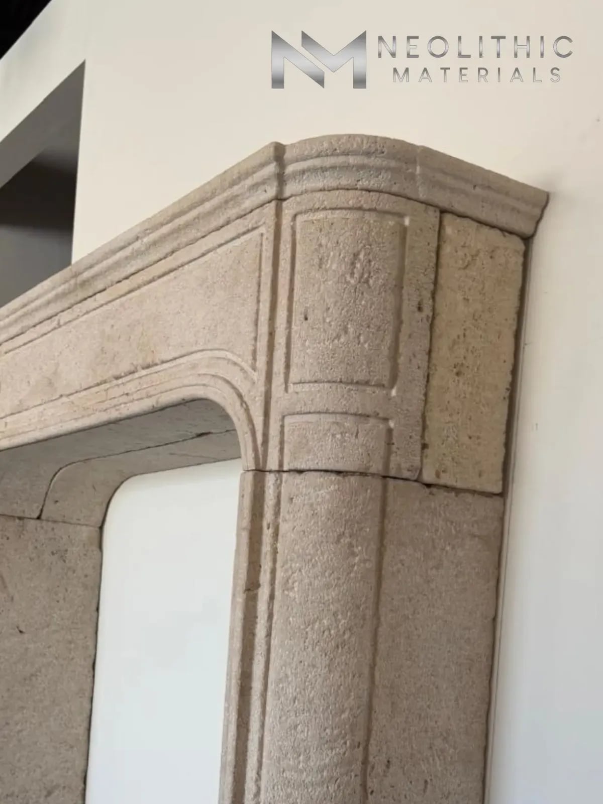 Reclaimed Limestone Mantel - Image 5