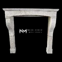 Reclaimed Limestone Mantel
