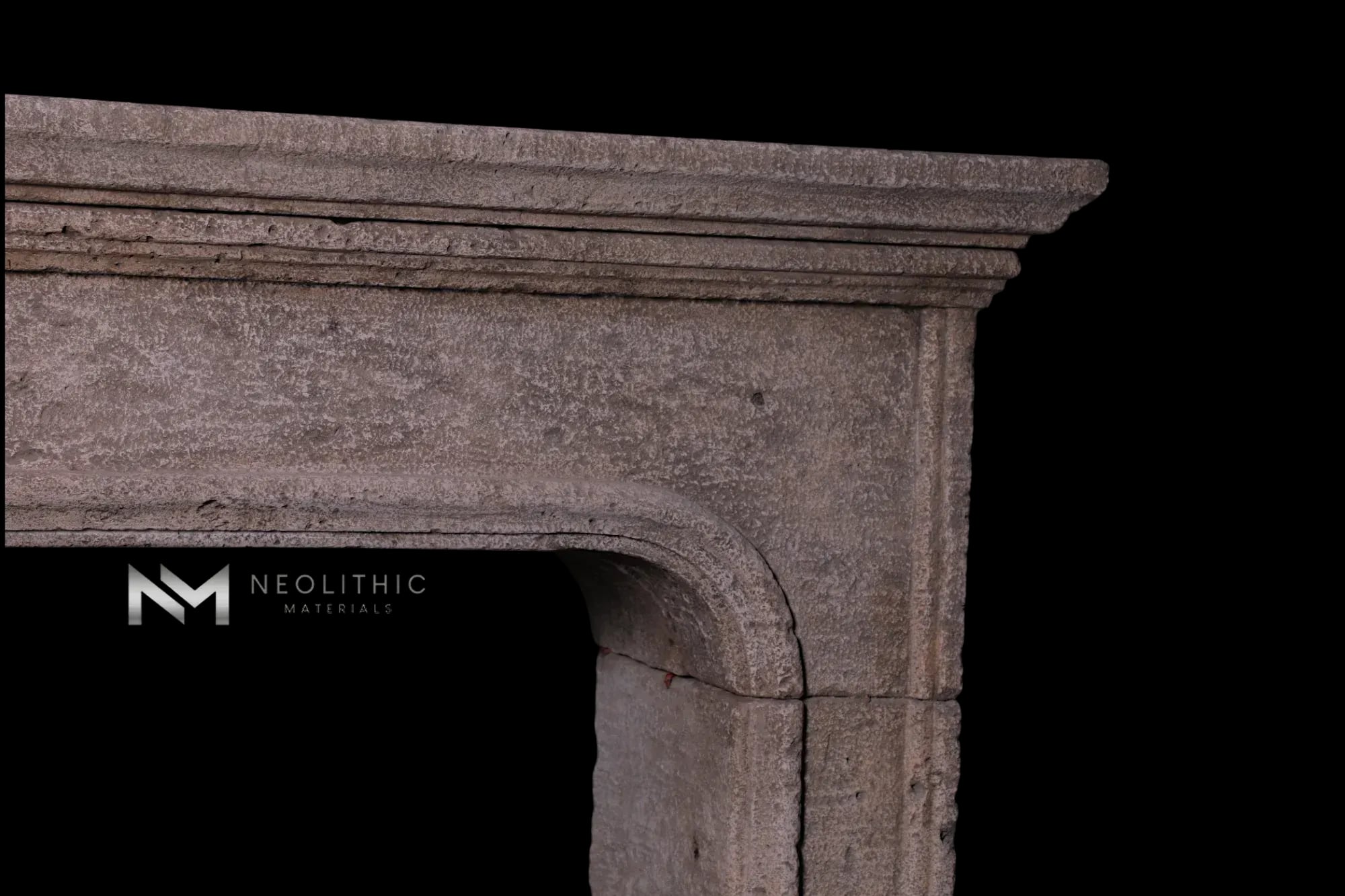 Reclaimed Limestone Mantel - Image 2