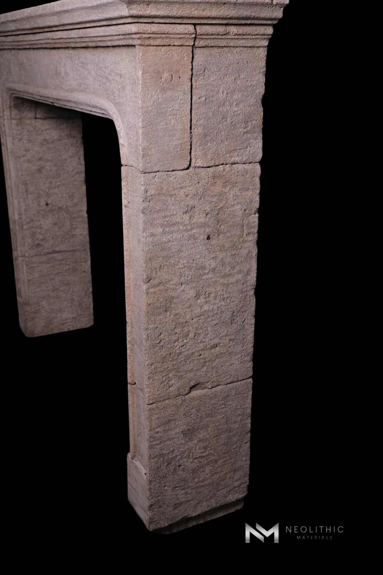 Reclaimed Limestone Mantel - Image 3