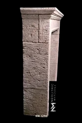 Reclaimed Limestone Mantel - Image 4