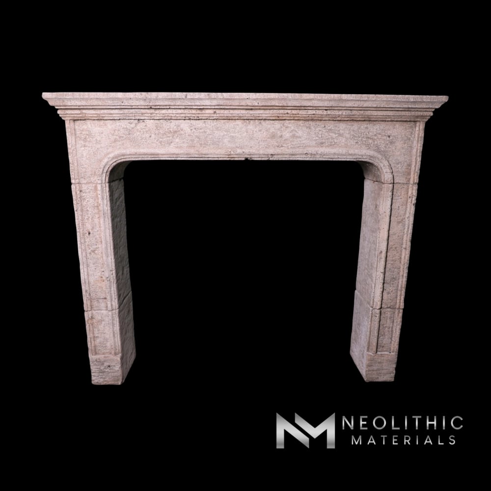 Reclaimed Limestone Mantel