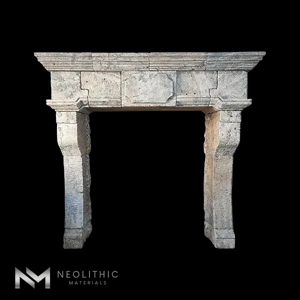 Reclaimed Limestone Mantel - Image 1