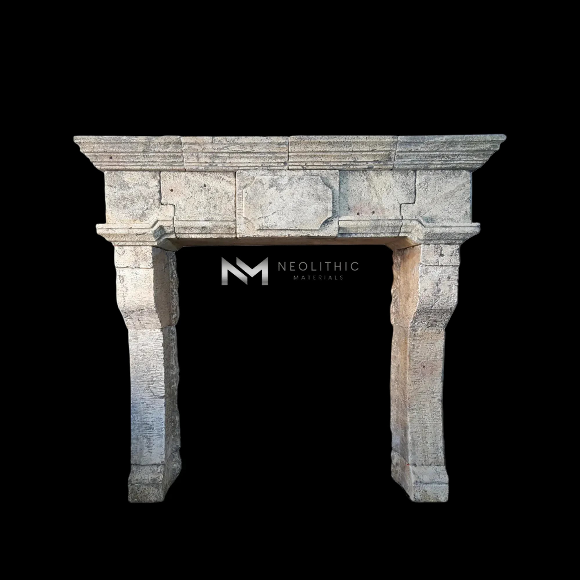 Reclaimed Limestone Mantel