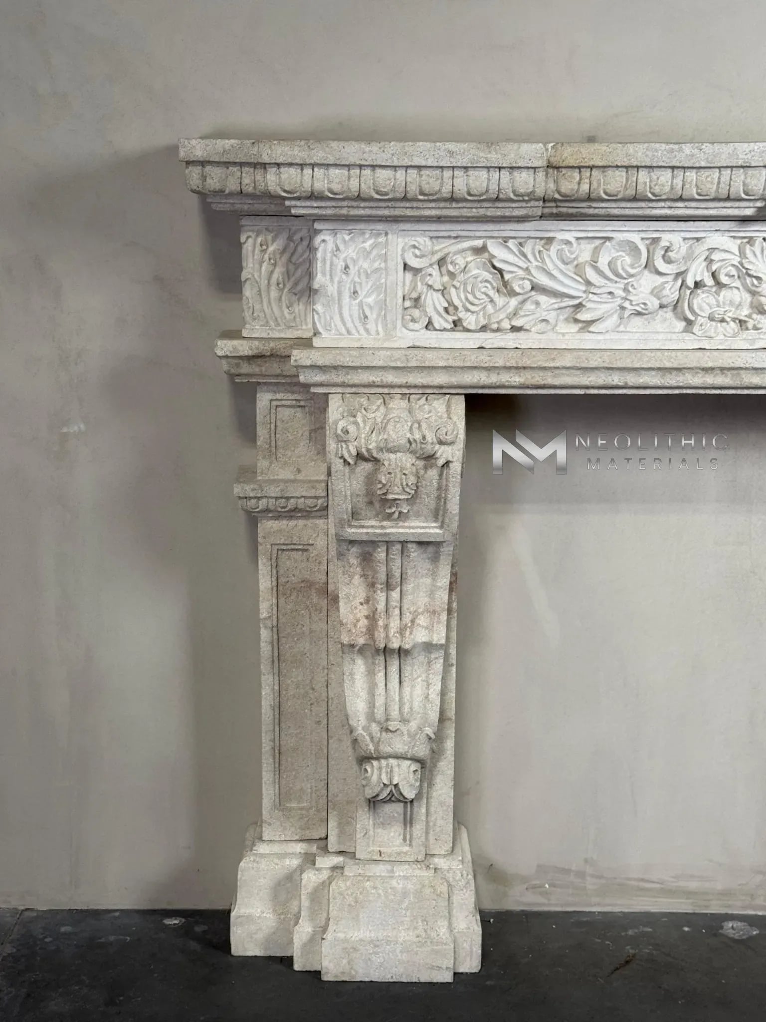 Limestone Mantel - Image 4