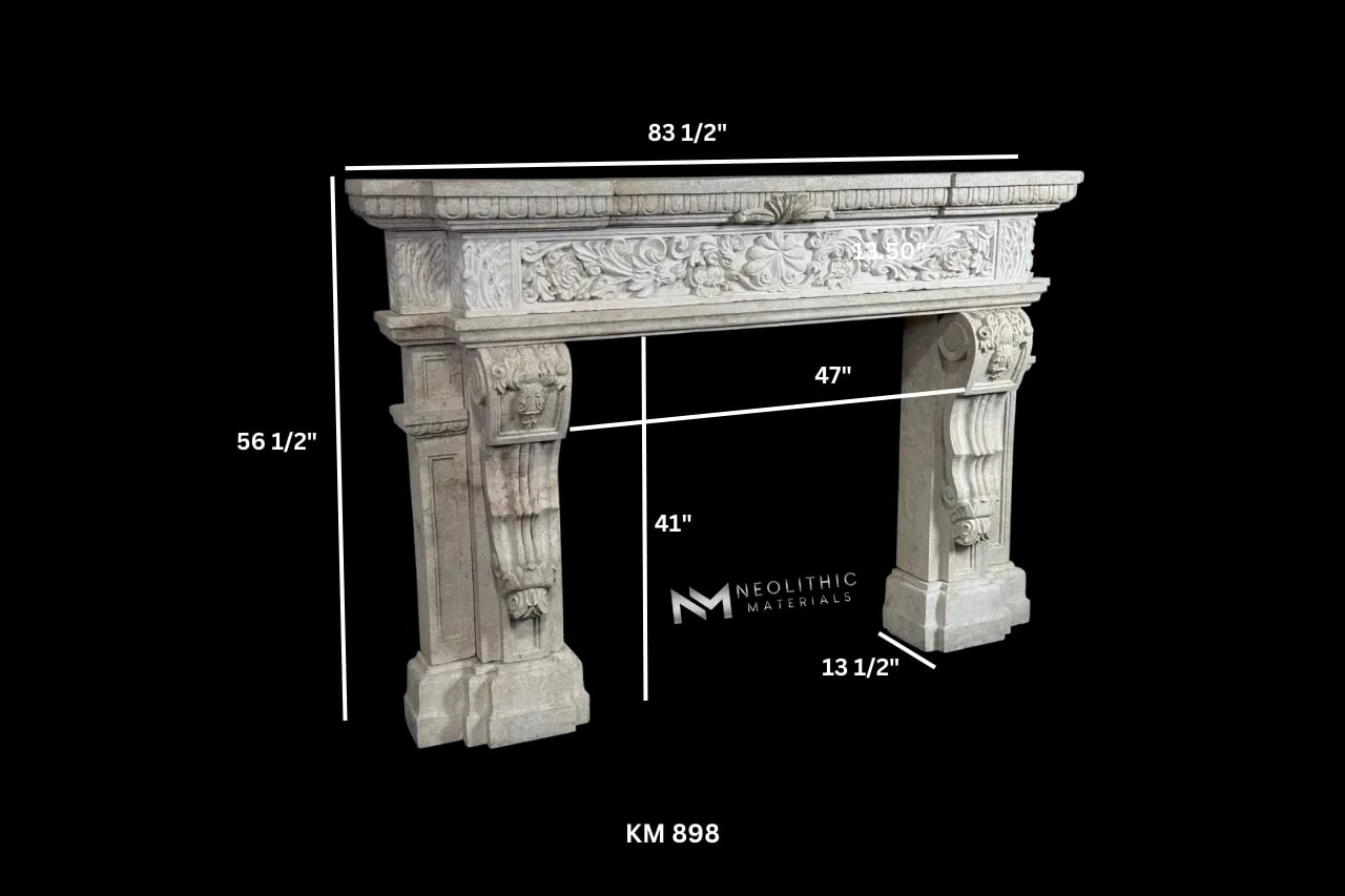 Limestone Mantel - Image 10