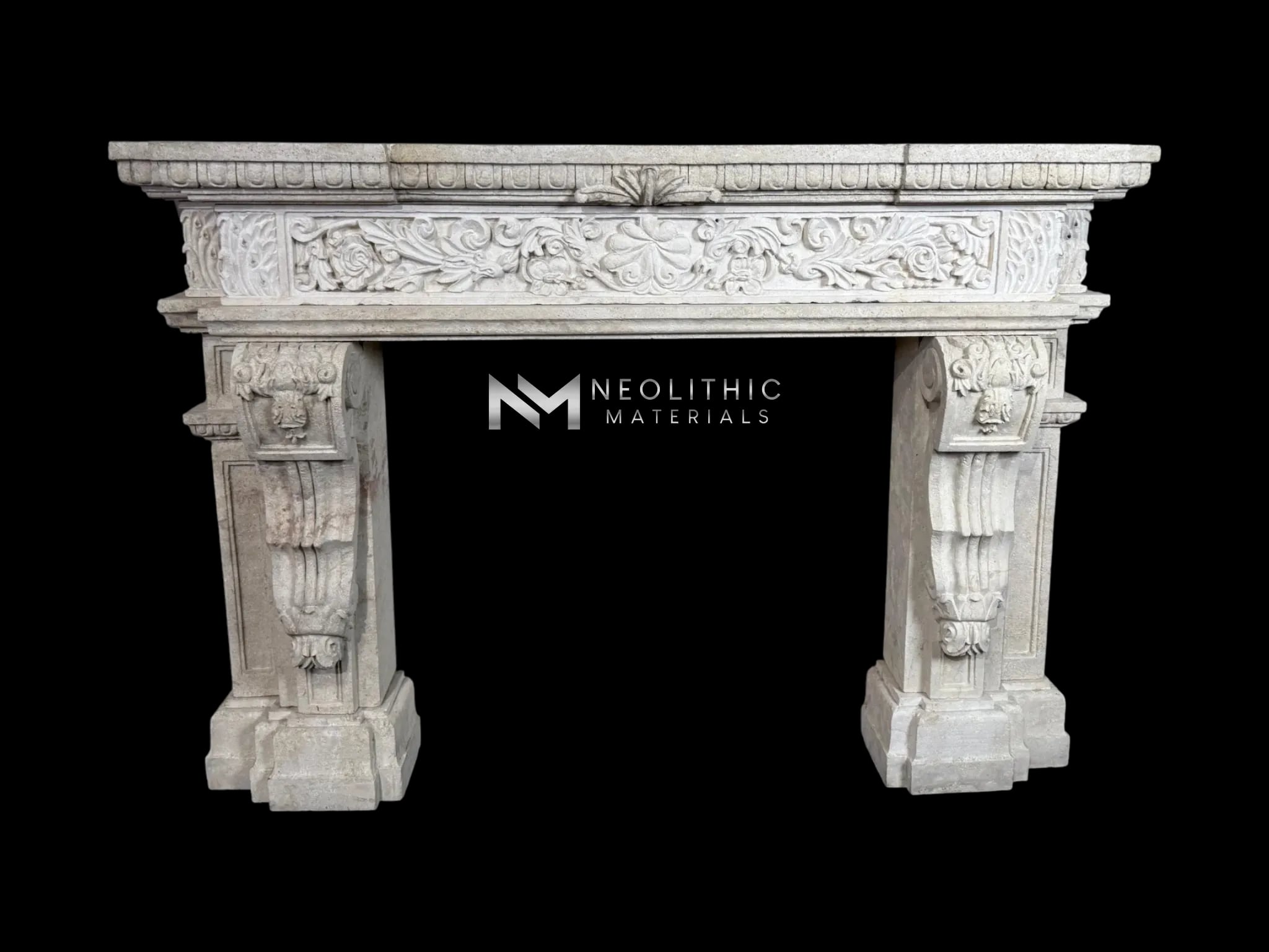 Limestone Mantel