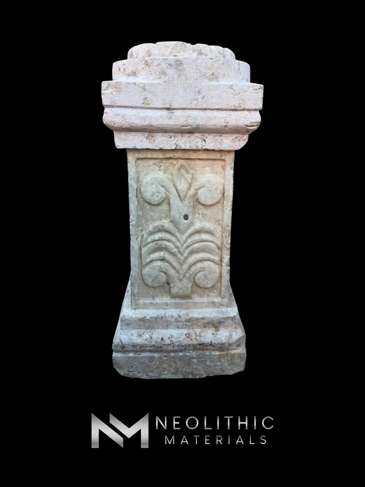 Antique Limestone Pedestal