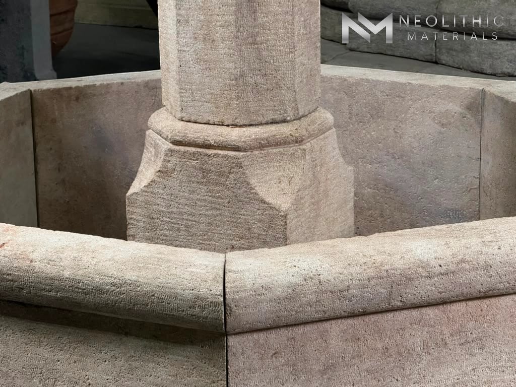 Limestone Courtyard Fountain - Image 11