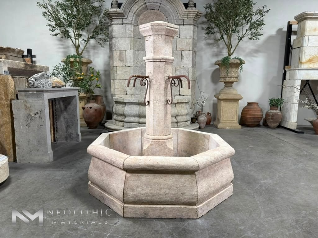 Limestone Courtyard Fountain - Image 2