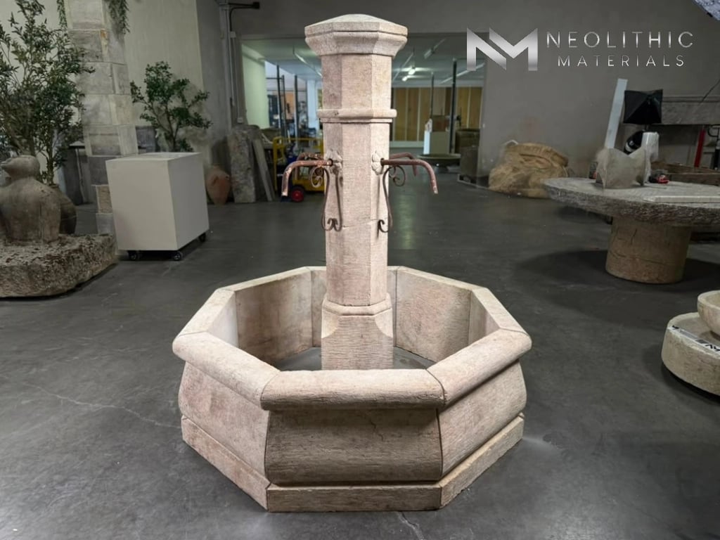 Limestone Courtyard Fountain - Image 3