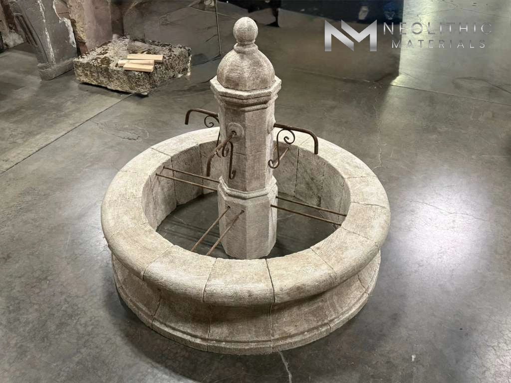 Antique Limestone Pool Fountain - Image 3