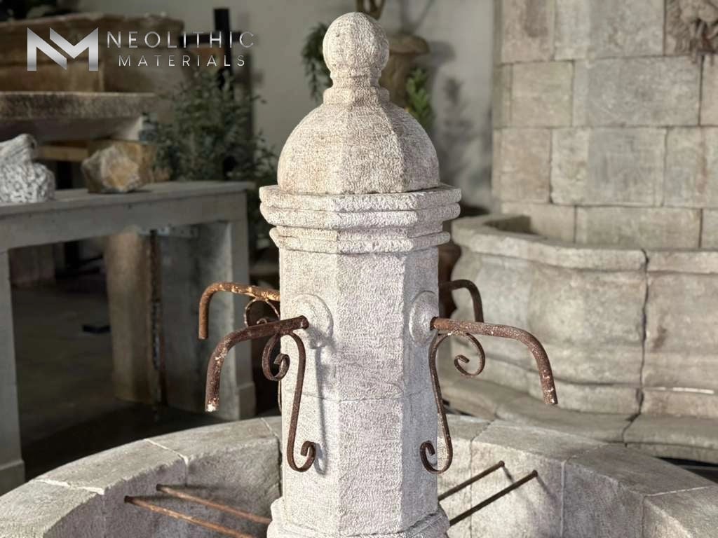Antique Limestone Pool Fountain - Image 4