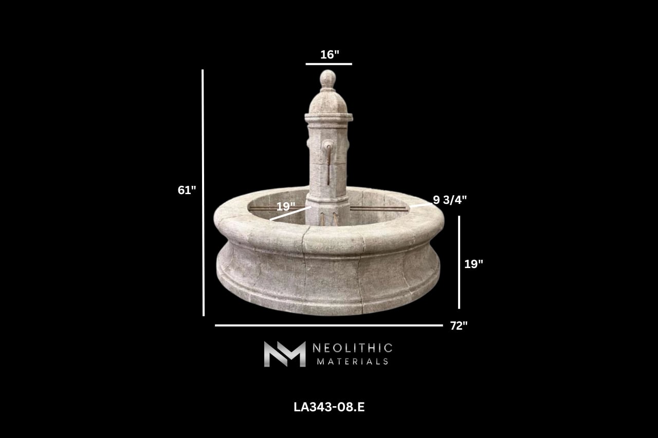 Antique Limestone Pool Fountain - Image 9