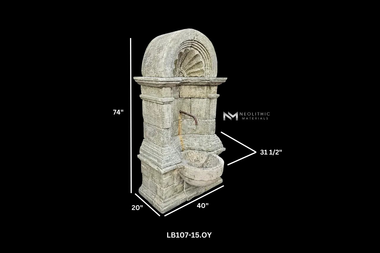 Reclaimed Limestone Fountain - Image 6