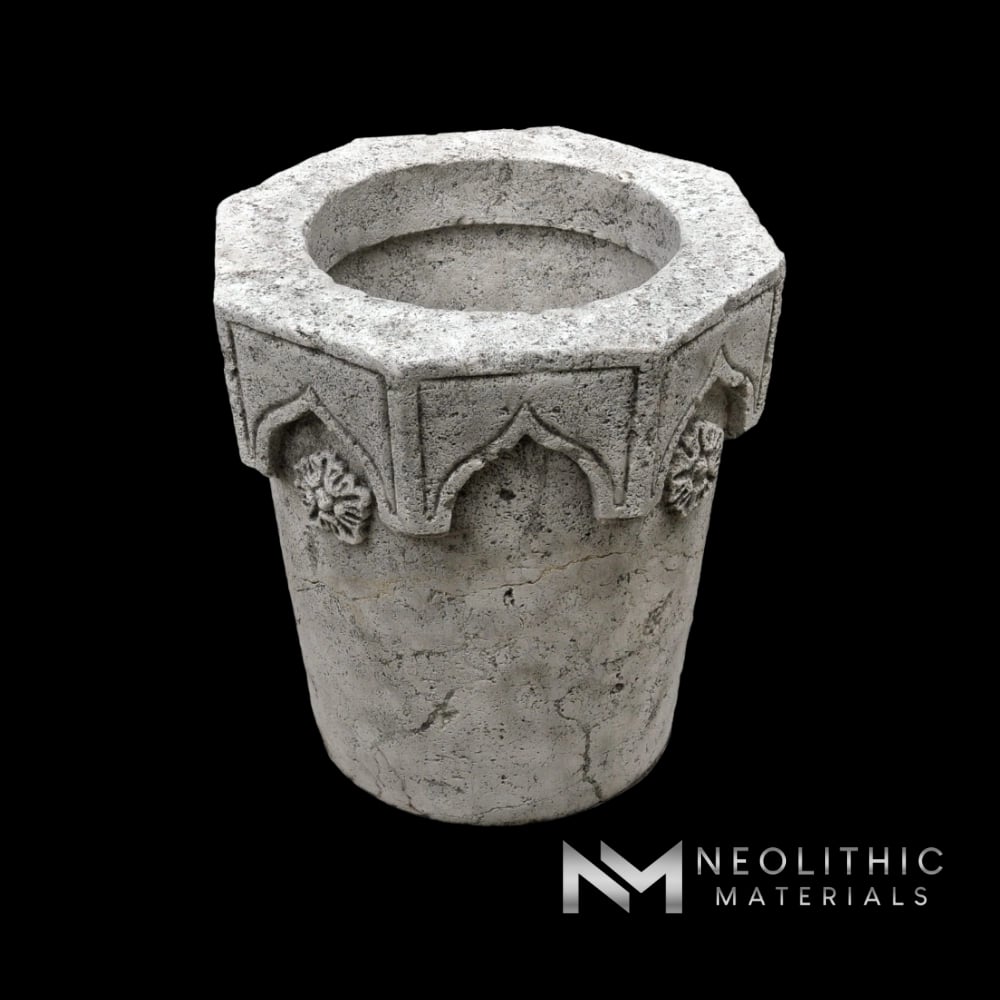 Limestone planter