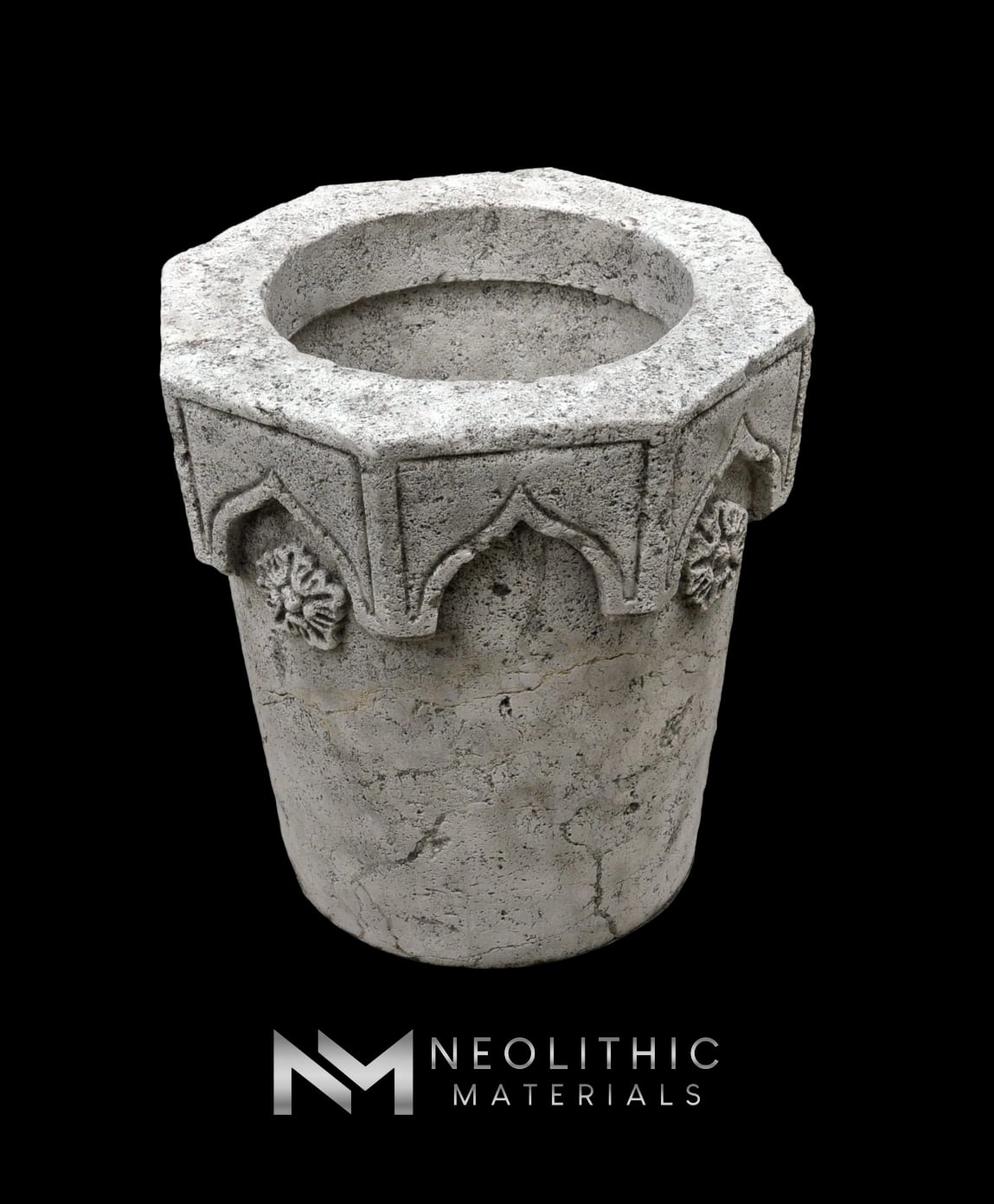 Limestone planter
