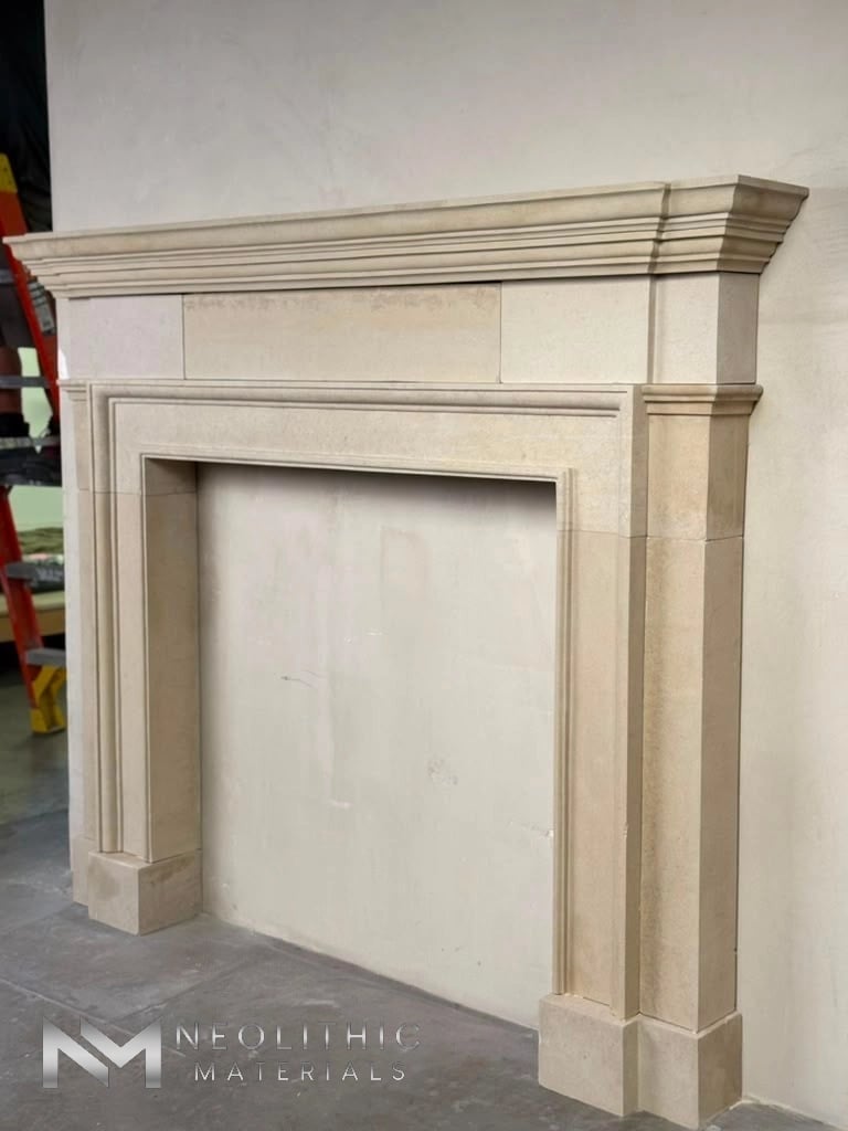 Limestone Fireplace - Image 2