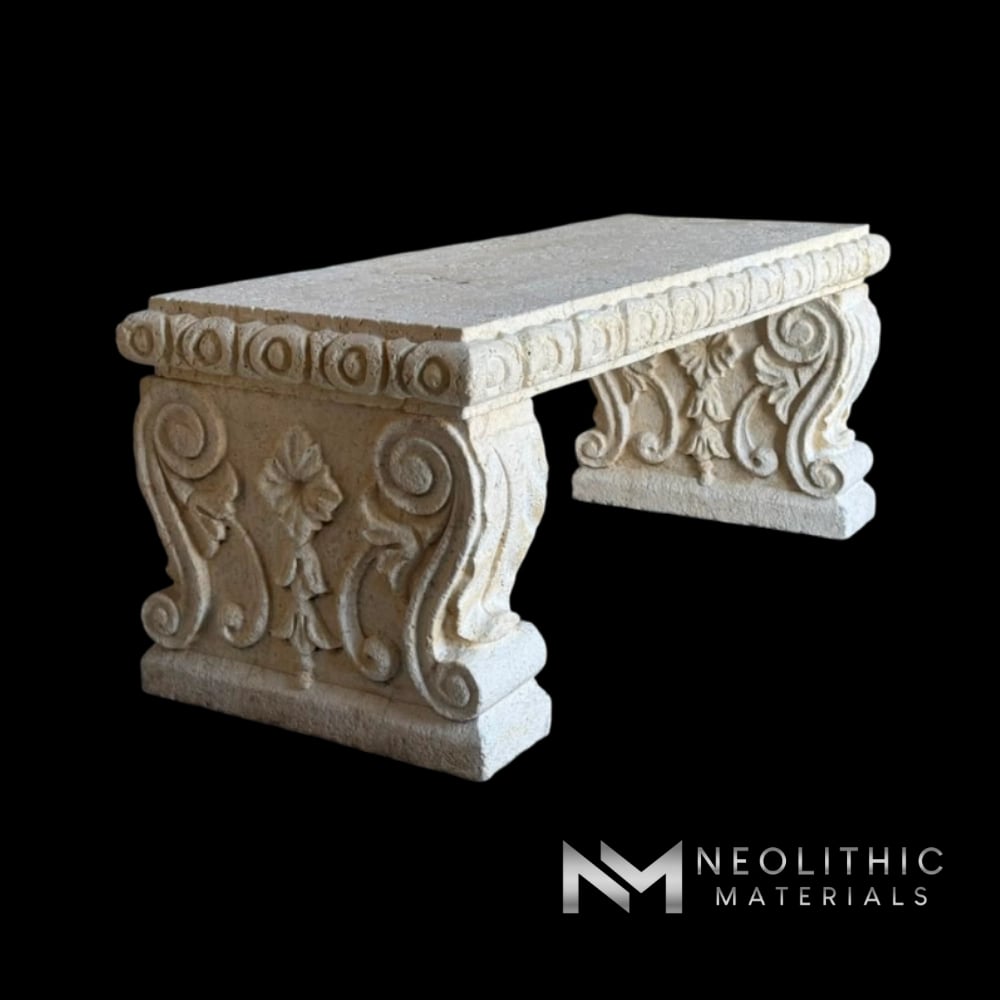 Limestone Garden Bench