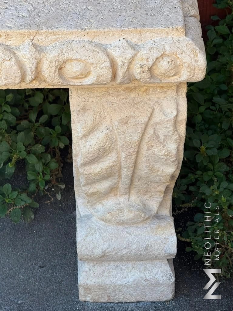 Limestone Garden Bench - Image 16