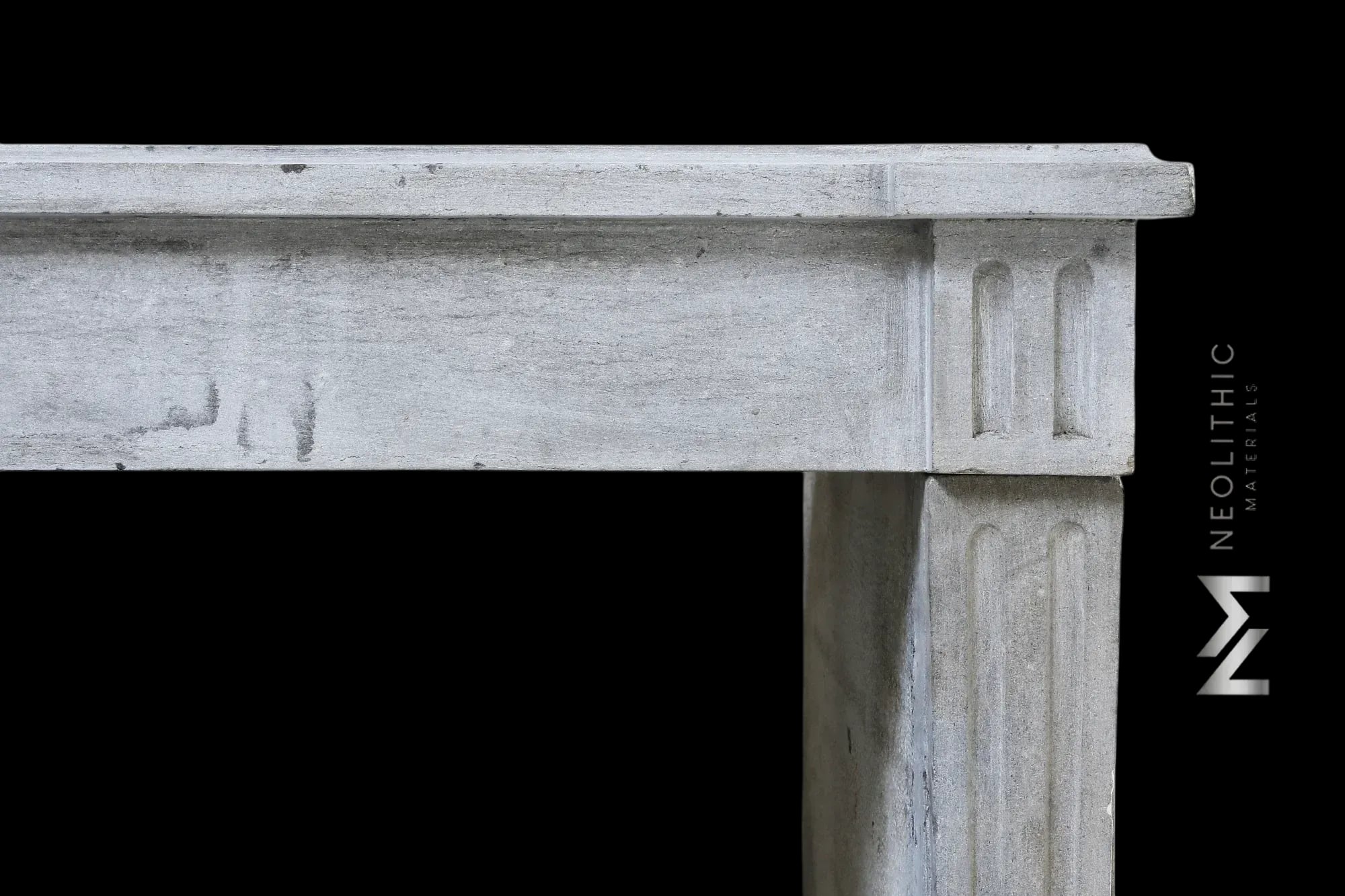 French Antique 19th Century Limestone Fireplace - Image 3
