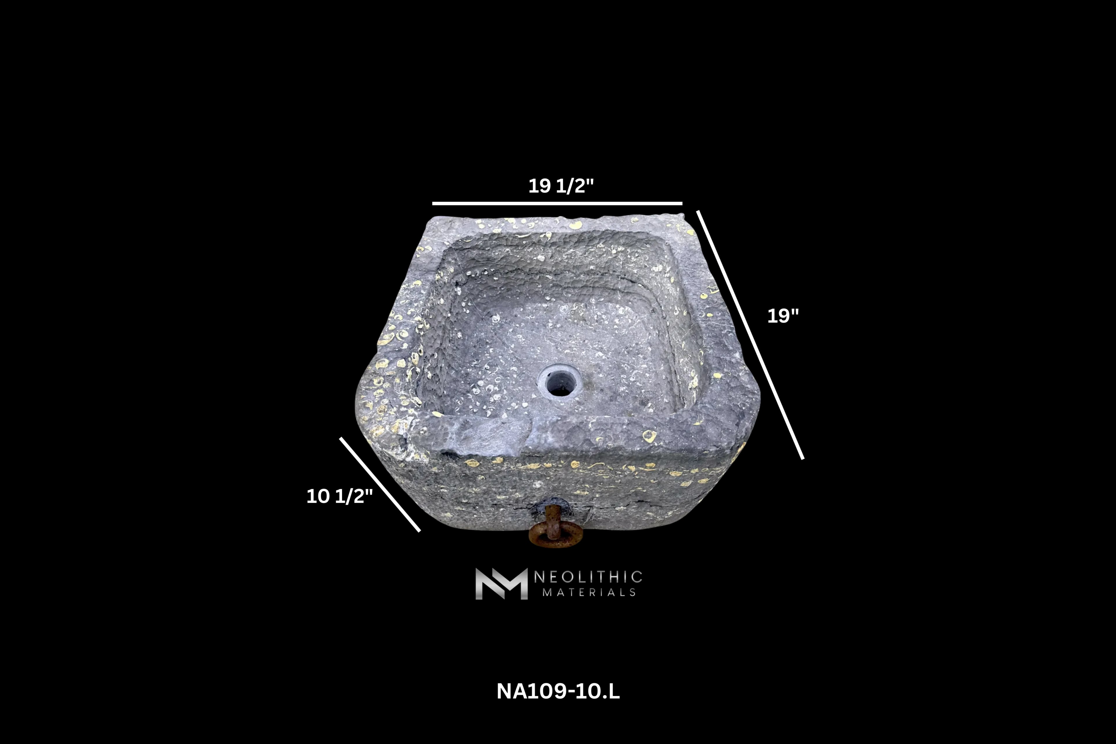 Antique Belgian Bluestone Sink - Image 12