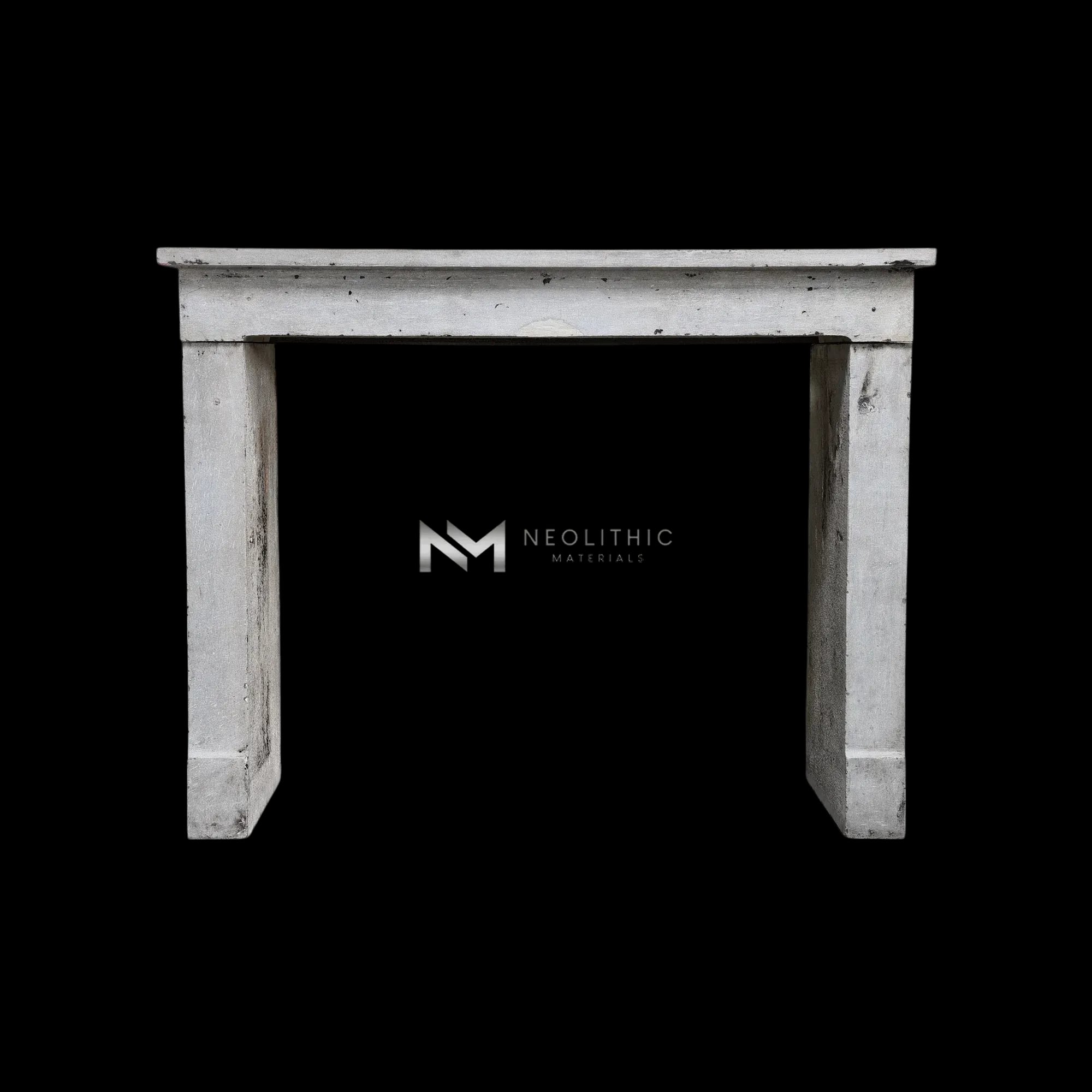 Antique Limestone de Besancon Fireplace Mantel Campagnarde Style