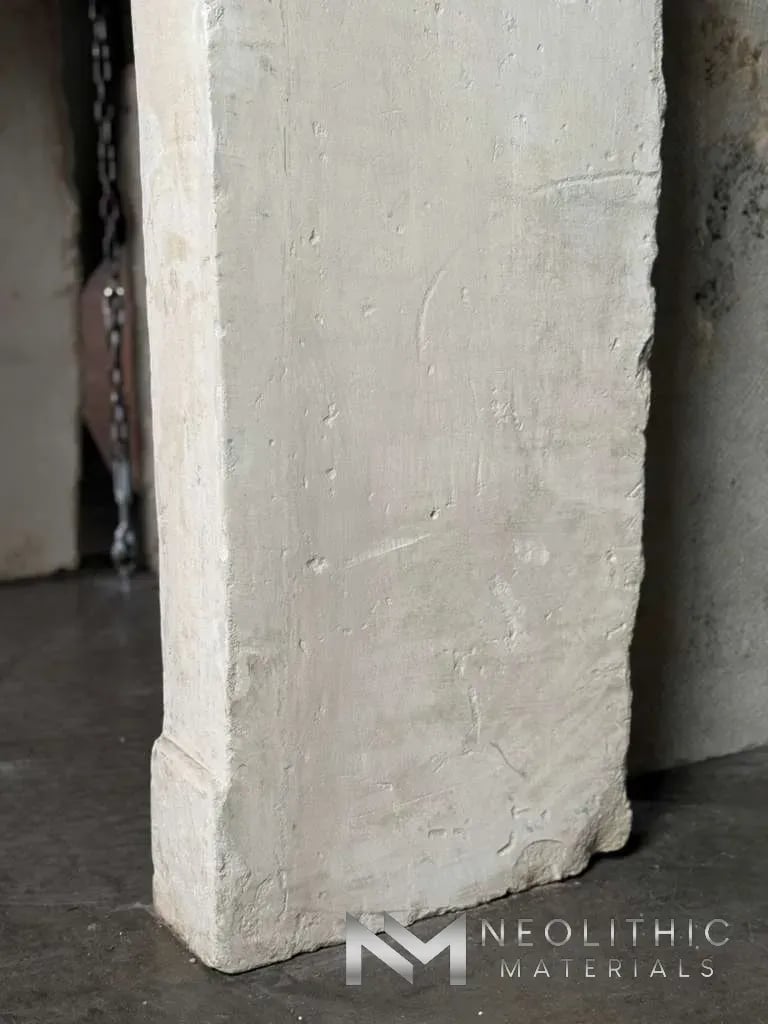 Antique Limestone Fireplace Mantel Countryside Style - Image 7