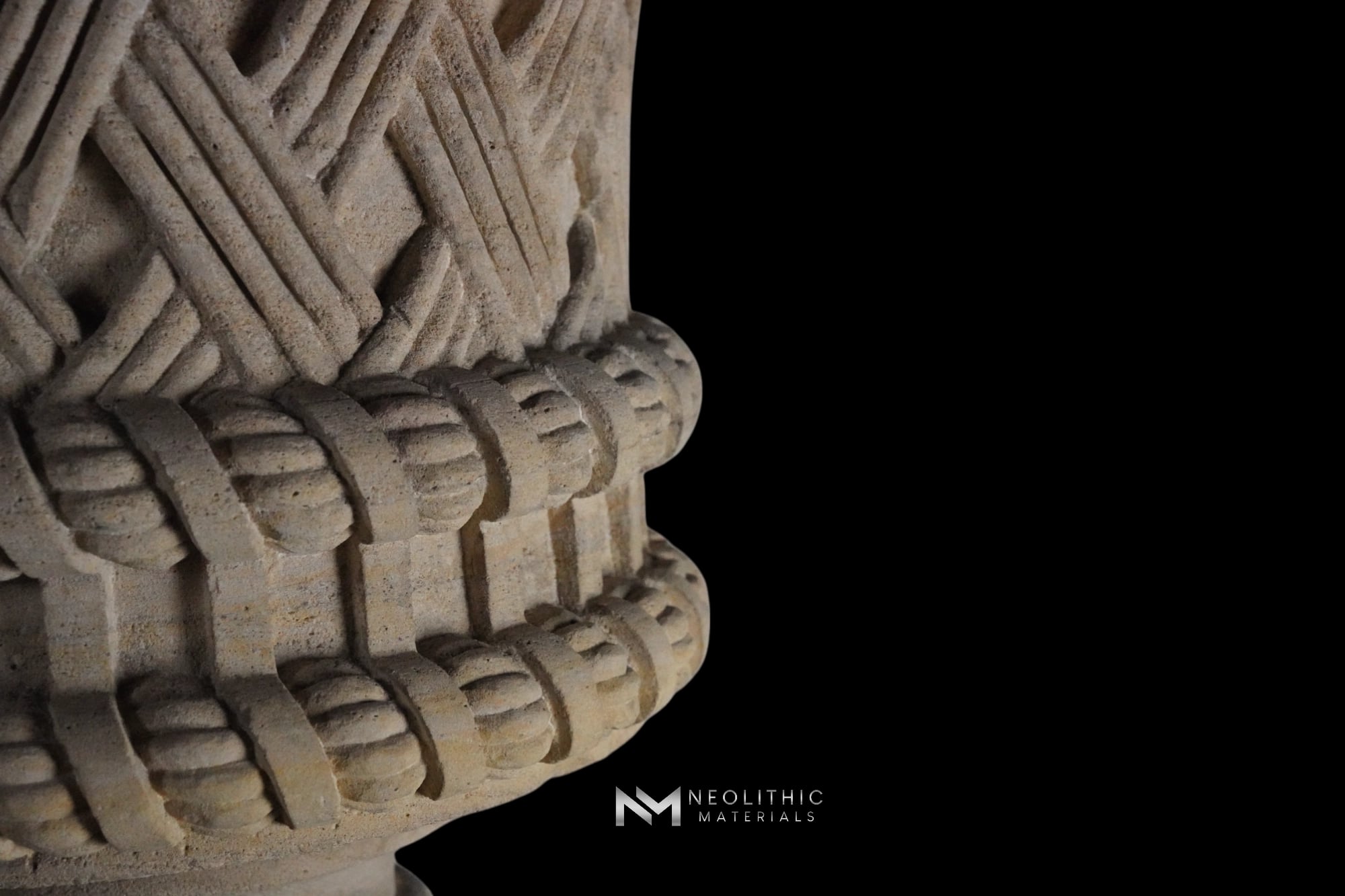 Limestone Urn on Pedestal - Image 4